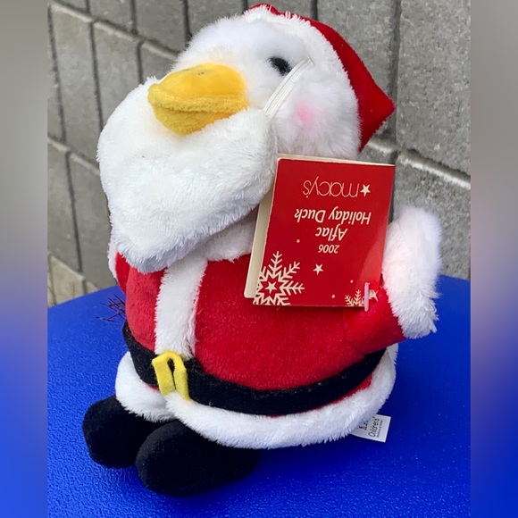 Christmas 2006 Vintage Talking Plush Santa Claus Macy’s Aflac Duck - Picture 2 of 10